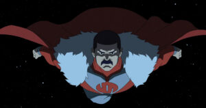 thragg voando no espaço