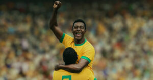 minissérie brasil 70 pelé comemorando gol