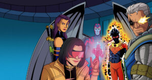 x-force: psylocke, arcanjo, jubileu, mancha solar e cable